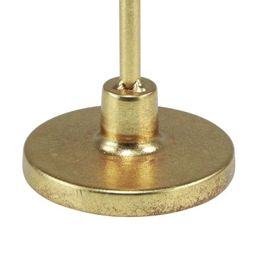 Artikel Lysestage guld pind lysestage metal H26cm