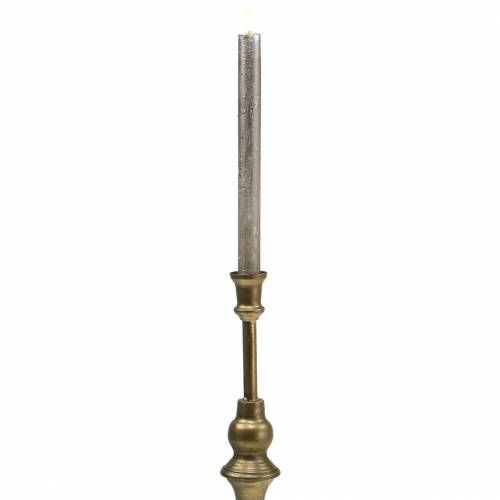 Floristik24 Julelysestager messingfarvet metal Ø10,5cm H38,5cm