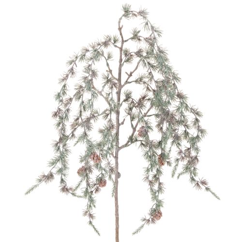 Kunstig fyrretræsgrene med kogler, dekorativ fyrretræsgrene, kunstig, 80 cm, 3 stk.