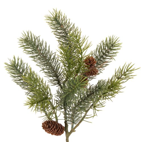 Kunstig julegren, dekorativ gren med kogler