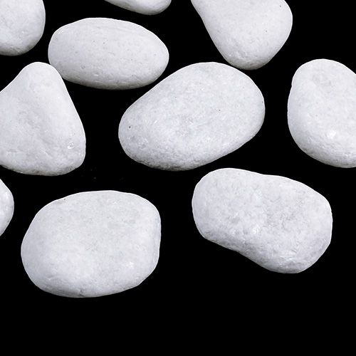 Floristik24 Småsten i nettet Hvid 2,5cm - 4cm 1kg
