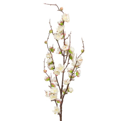 Artikel Kirsebærblomst dekorationsgren Kunstig gren Hvide blomster 96cm 2 stk.