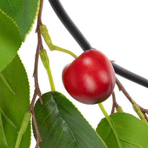 Artikel Kunstig guirlande med kirsebær. Perfekt til naturlig rumdekoration. Blomsterlook. 160 cm.