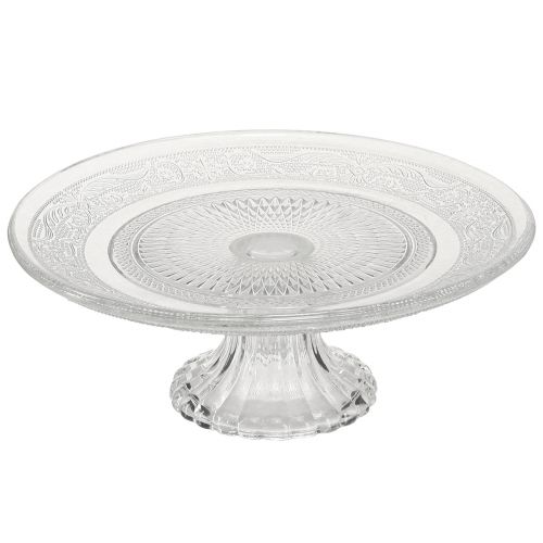 Floristik24 Klassisk kagefad i glas på fod - Elegant til enhver fest Ø 20cm