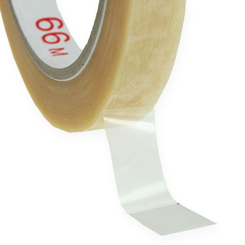Floristik24 Selvklæbende tape 12mm x 66m PVC neutral 12 stk