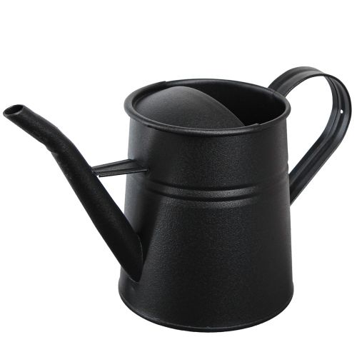 Artikel Lille dekorativ vandkande sort metal 30x13x17cm 1,7l