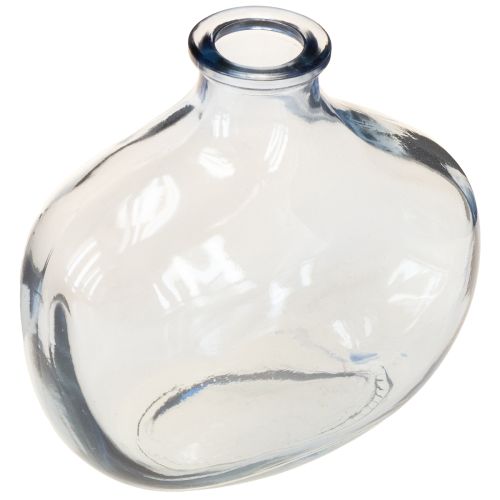 Lille glasvase klar moderne minivase glas 11×6×10 cm 3 stk.