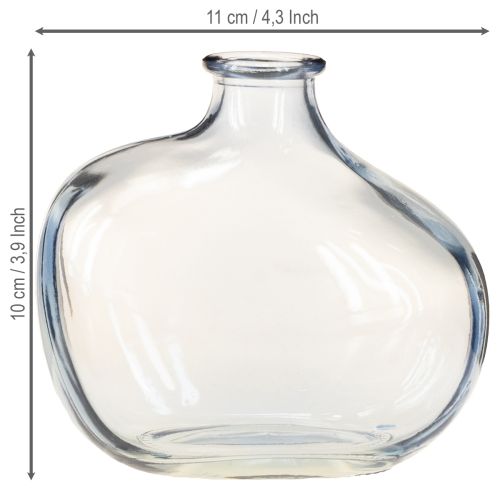 Artikel Lille glasvase klar moderne minivase glas 11×6×10 cm 3 stk.