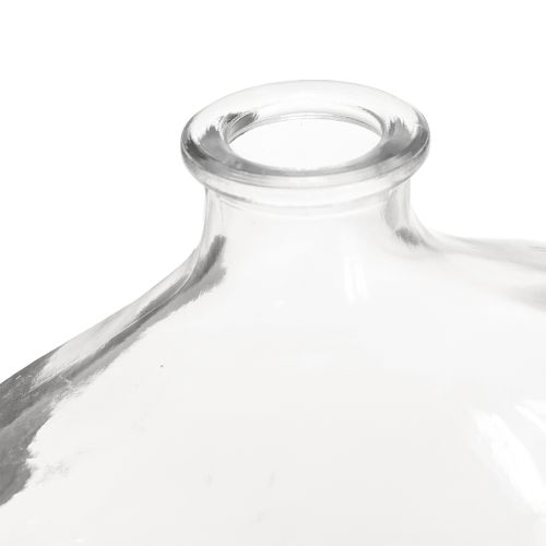 Artikel Lille glasvase, moderne minivase, klart glas 11×6×10 cm