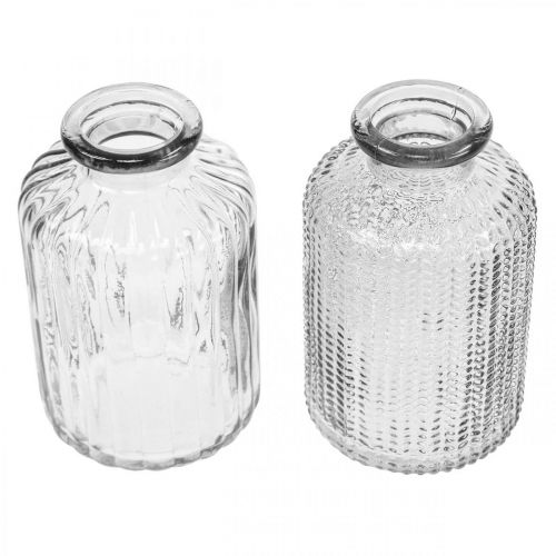 Floristik24 Små vaser glasvase blomstervaser glas Ø6cm H10cm 2stk