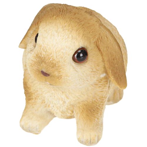 Lille påskehare Dekoration Bunny Polyresin 9×6×6,5cm 3stk