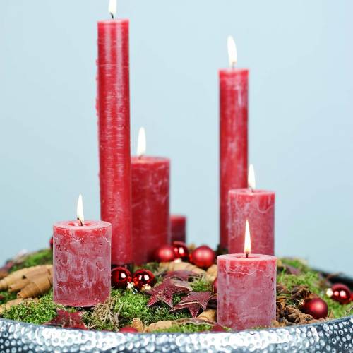 Artikel Kokosstjerne rød 5cm 50 stk juledekoration dekorative stjerner