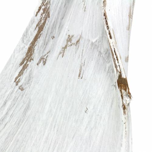 Artikel Kokoskål kokosblad hvidvasket naturdekoration 35cm