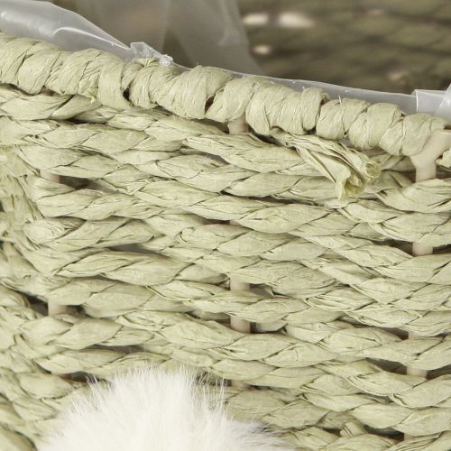 Artikel Sød påskehareformet plantekurv til festlig indendørs dekoration, 32 cm