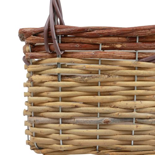 Artikel Kurv med hanke plantekurv håndtaske brun 27×15×15cm