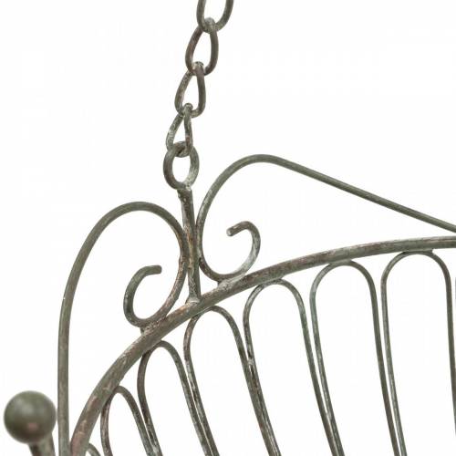 Floristik24 Blomsterkurv dekorativ plantekurv rust hvidvasket metal Ø28/22cm sæt med 2 stk