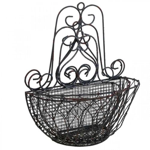 Artikel Hængende kurvplanter metal rust look H30/33,5/40 cm sæt med 3