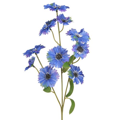 Kornblomst Kunstige Engblomster i Blå 55cm 6stk
