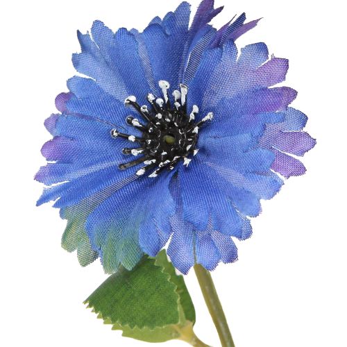 Floristik24 Kornblomst Kunstige Engblomster i Blå 55cm 6stk