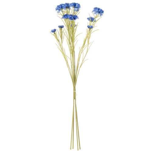 Artikel Kunstig kornblomst til elegant stuedesign, sommerdekoration, 68 cm, 4 stk.
