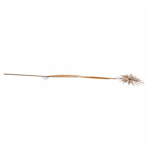 Floristik24 Haveprop kornblomst patina metal hvid Ø18cm H88cm