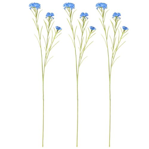 Artikel Kunstige blå kornblomster sommer 85 cm 3 stk.