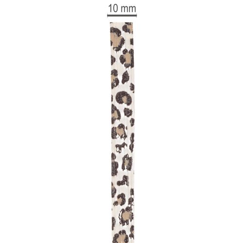Gavebånd leopardprint til kreativ dekoration, krøllebånd 10mm 100m | Floristik24.dk
