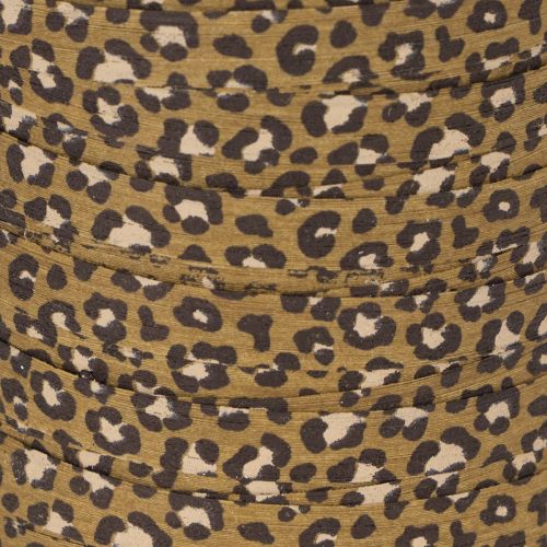 Krøllebånd, leopardprint,