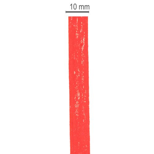 Rødt krøllebånd, bæredygtig gaveindpakning, rulle 10 mm 100 m | Floristik24.dk