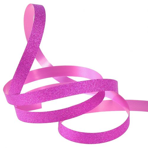 Artikel Gavebånd med Glitter Magnetico Metallic Pink 10mm 100m