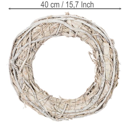 Kransgrene dørkrans stor dekoration 40 cm | Floristik24.dk