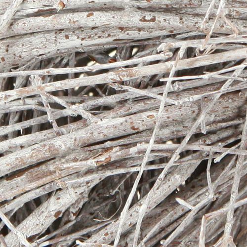 Artikel Krans Elm Hvid Dekorativ Krans Hvidkalket Naturkrans Ø25cm
