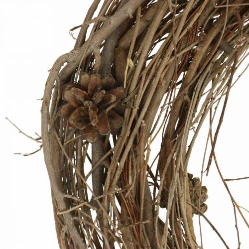 Floristik24 Krans af kviste elm naturkrans deco krans natur Ø45cm