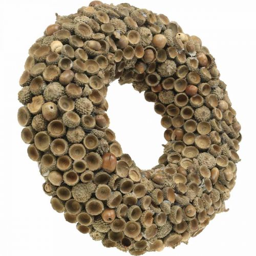 Artikel Efterårsdekoration krans af agern naturkrans Ø30cm