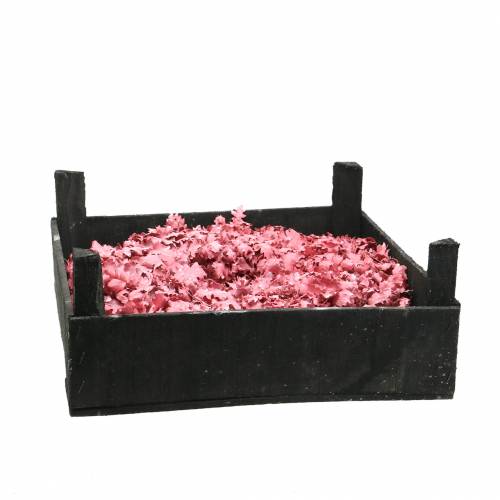 Floristik24 Krans af egeblade pink voksbehandlet Ø38cm