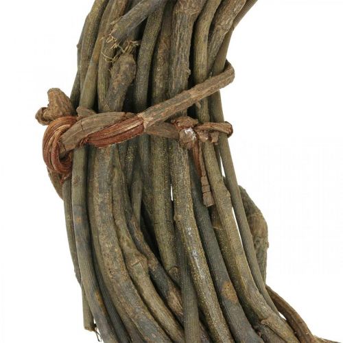 Artikel Dekorativ krans lavet af grene naturlig Ø40cm naturlig krans