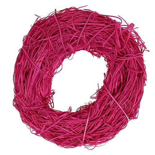 Floristik24 Rattan krans Ø20cm Pink 1p