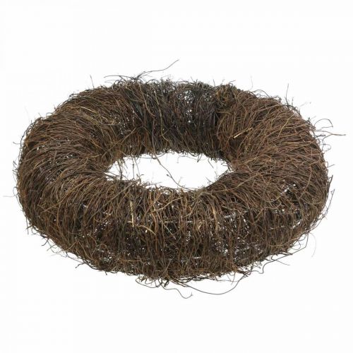 Floristik24 Vinkrans Stor brun krans lavet af vingrene Naturkranstræ Ø45cm
