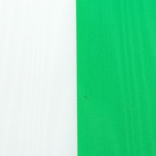 Artikel Kransbånd Moiré grøn-hvid 100mm 25m