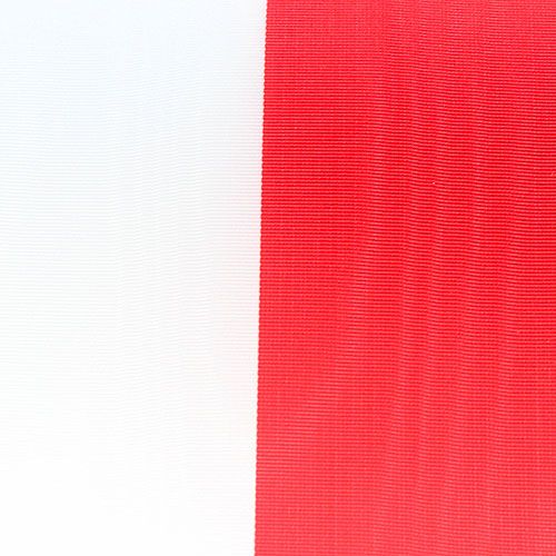 Artikel Kransbånd moiré hvid-rød 100 mm