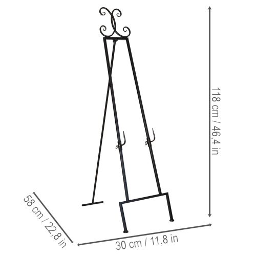 Artikel Dekorativ kransholder med stabil base, perfekt som alsidigt tilbehør, 118 cm