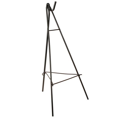 Floristik24 Kransholder stående med krog sort metal staffeli H56cm