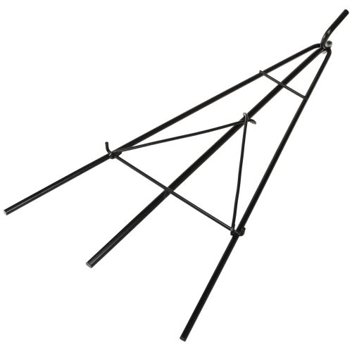 Artikel Kransholder stående med krog sort metal staffeli H56cm
