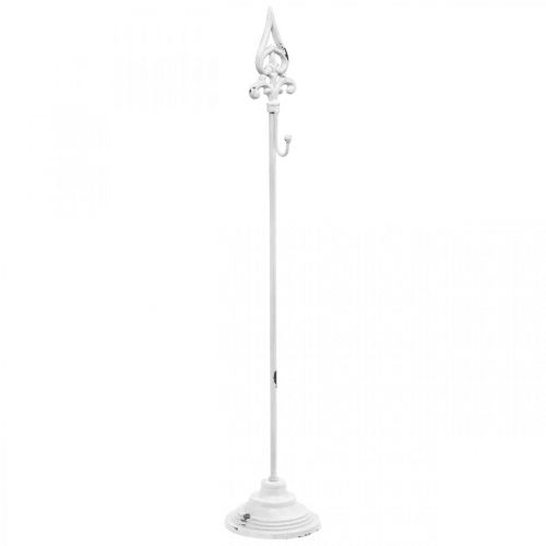 Floristik24 Kransholder hvid shabby chic kransstativ 1 krog H76cm