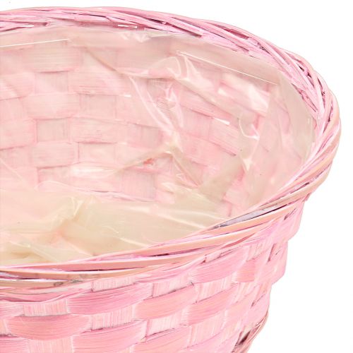 Artikel Chipkurv rund lilla/hvid/pink Ø25cm 6stk