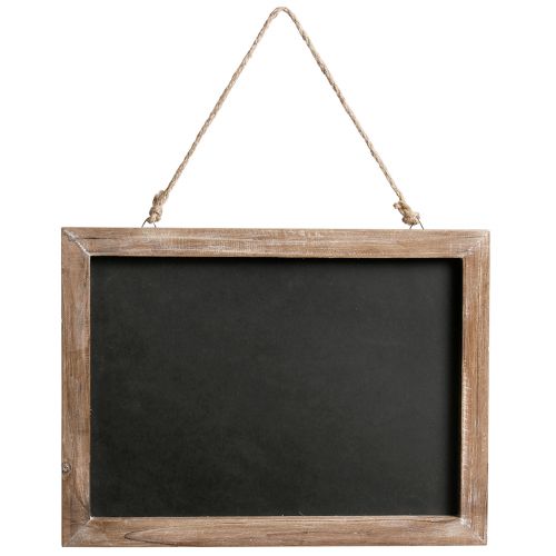Kridtavle til ophængning af vintage træplade natur 40×30cm
