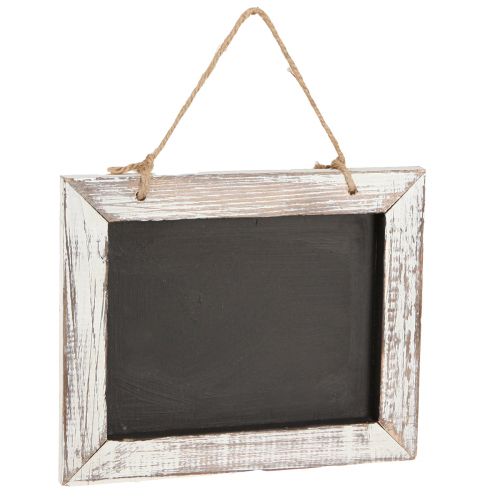 Artikel Tavle til ophæng vintage sort hvid 24,5×20cm 2stk