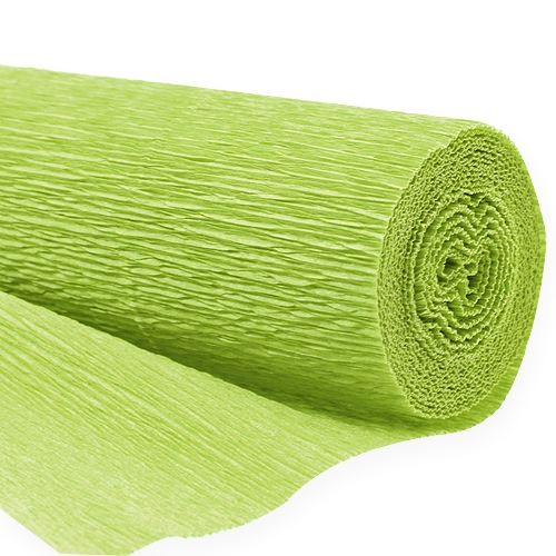Florist crepe papir maj grøn 50x250cm