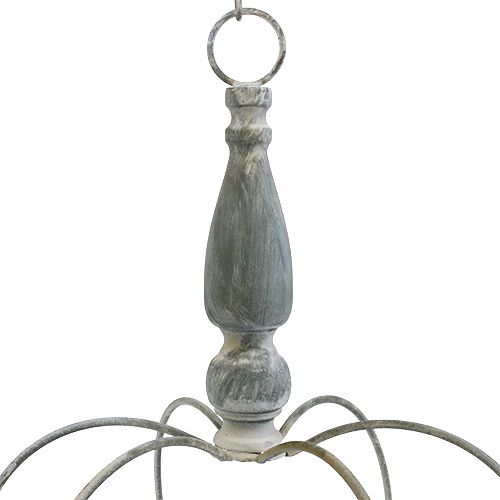 Floristik24 Krone til ophæng grå Ø30cm H45,5cm