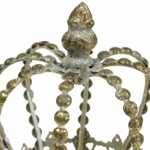 Floristik24 Krone antik guld Ø11cm H13cm